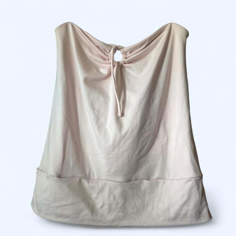 Electric Behaviour Light Pink Sleeveless Cowl Neck Halter Top Size XL